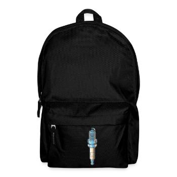 Vintage motorcycle - spark plug - Backpack - black - Front
