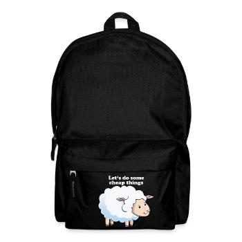 Sheep knows - Backpack - black - Front
