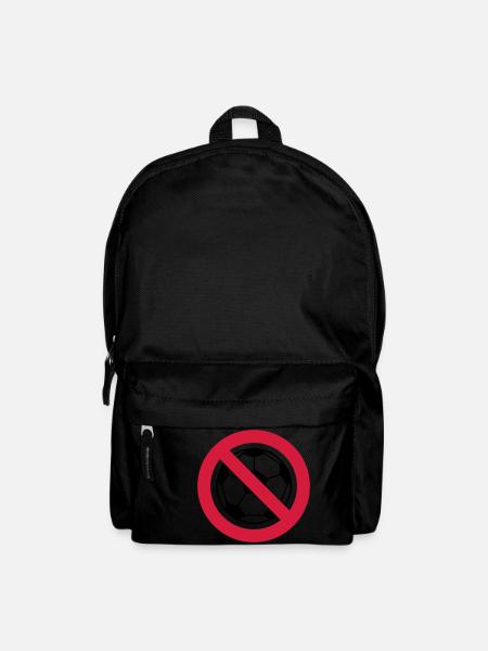 Anti Fußball - Rucksack - Schwarz