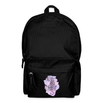 Tiger purple - Backpack - black - Front