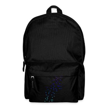 Bunte Herzen blau Geschenkidee - Rucksack - Schwarz - Vorne