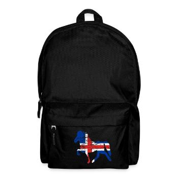 Icelandic Horse: Islandpferd Pferd Pony Merch - Rucksack - Schwarz - Vorne