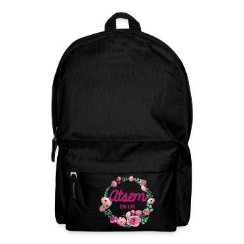 Atsem en or - Sac à dos - noir - Devant