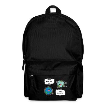 Save our Earth! Klimaschutz geht uns alle an! - Rucksack - Schwarz - Vorne