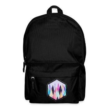 Hipster triangles (geometry) Abstract Mountains - Sac à dos - noir - Devant