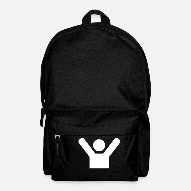 Hände Hoch Symbol - Rucksack - Schwarz