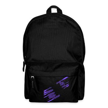 ein design mit streifen - Rucksack - Schwarz - Vorne