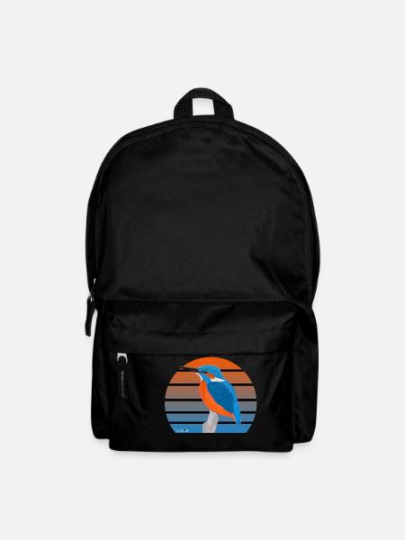 jz.birds Eisvogel Vogel Design - Rucksack - Schwarz