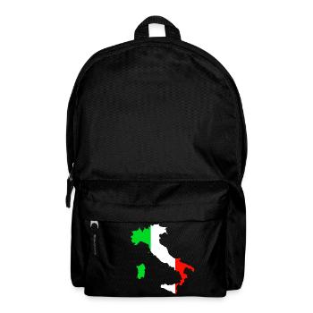 Flag of Italy and Map of Italy - Backpack - black - Front