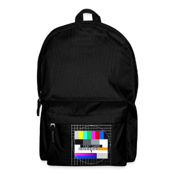 Testbild Fernsehen Bildschirm Sendeschluss Display - Rucksack - Schwarz - Vorne
