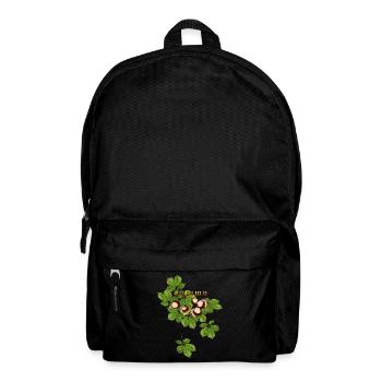 Herbst, Kastanien - Rucksack - Schwarz - Vorne