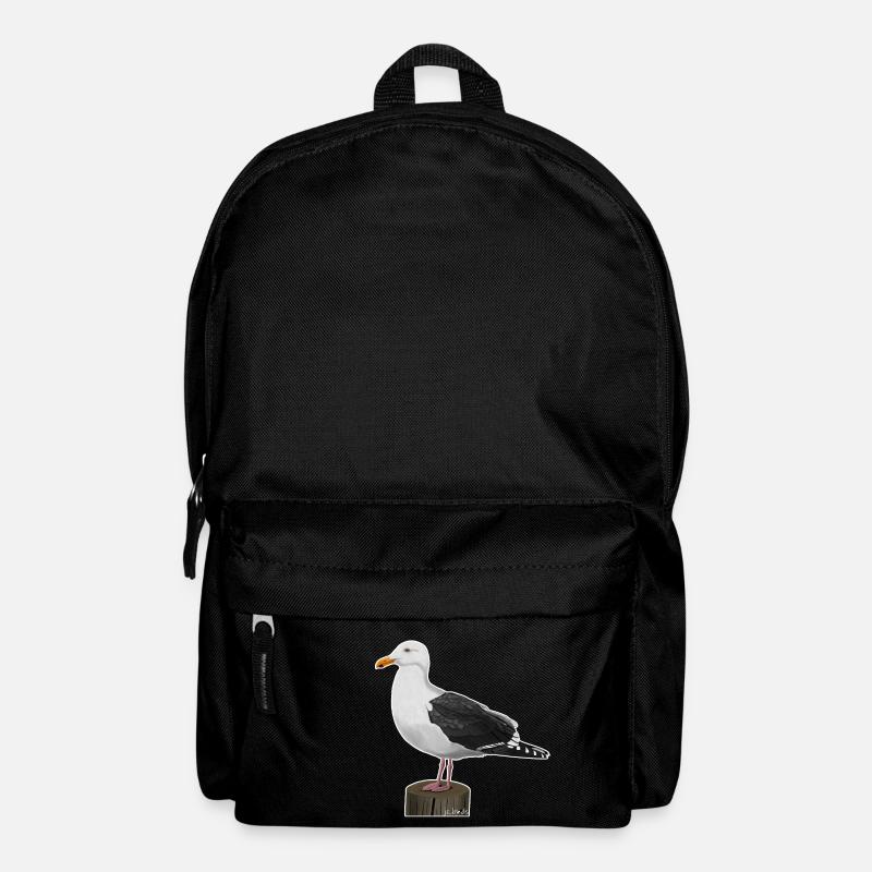 jz.birds Möwe Vogel Design - Rucksack - Schwarz