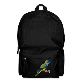 jz.birds parakeet bird design - Backpack - black - Front