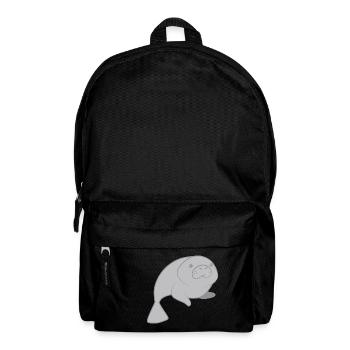 Süße runde Seekuh - Rucksack - Schwarz - Vorne