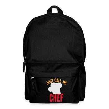 Just call me chef - Backpack - black - Front