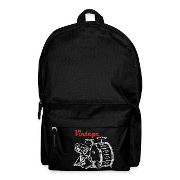 Schlagzeug Vintage Drum Set Drummer Geschenk - Rucksack - Schwarz - Vorne