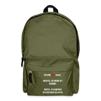 Ich Habe Rote Haare.. - Rucksack - Olivgrün - Vorne