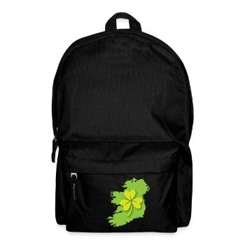 Irland Irische Karte mit Kleeblatt - Rucksack - Schwarz - Vorne
