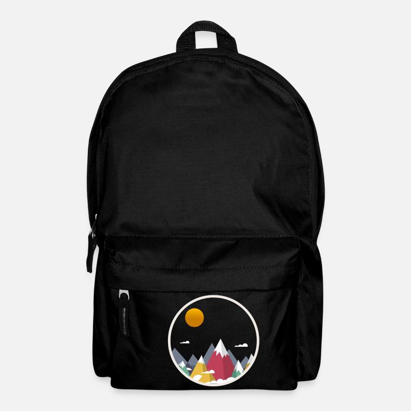 Berge - Rucksack - Schwarz