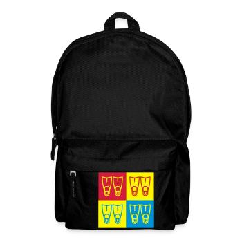 Tauchen / Taucher / Diving / Scuba Diving - Rucksack - Schwarz - Vorne