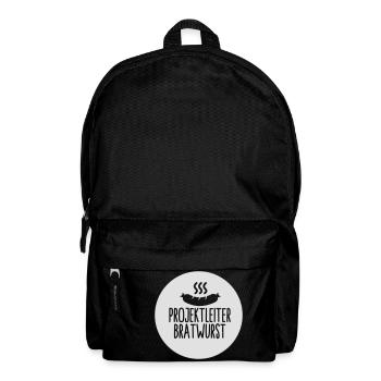 Grillen Spruch Projektleiter Bratwurst - Rucksack - Schwarz - Vorne