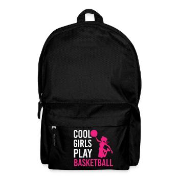 Basketball Cool Girls play basketball gift - Backpack - black - Front