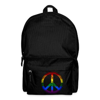 Peace Gay Sign Symbol - Rucksack - Schwarz - Vorne