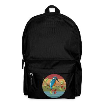 Eisvogel Vogel - Rucksack - Schwarz - Vorne