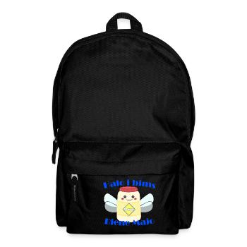 Halo i bims Biene Majo Flachwitz Shirt - Rucksack - Schwarz - Vorne
