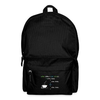 Coffee programmer - Backpack - black - Front