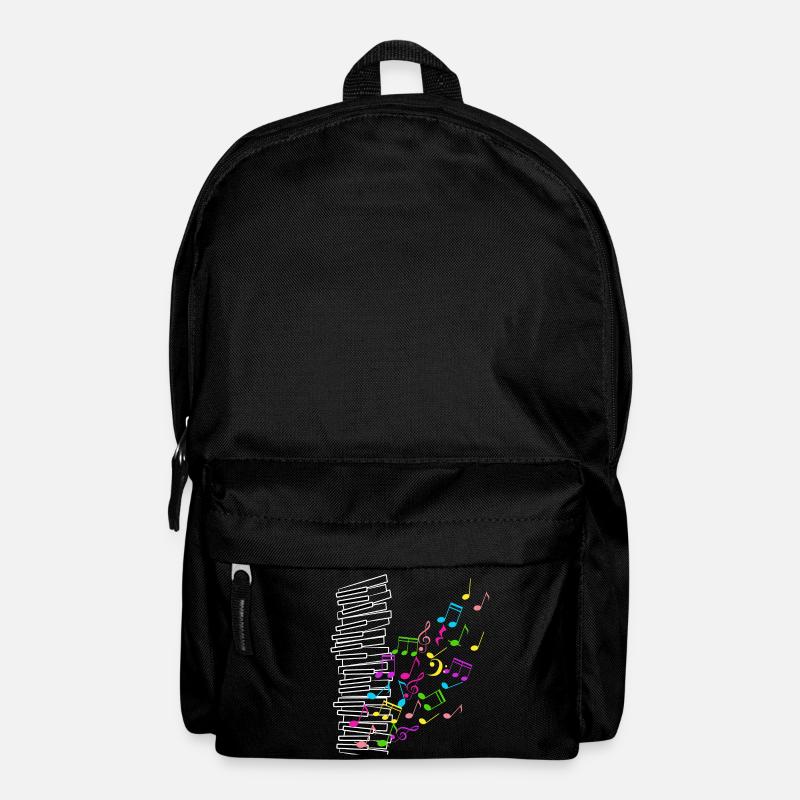 Notes colorées piano - Sac à dos - noir