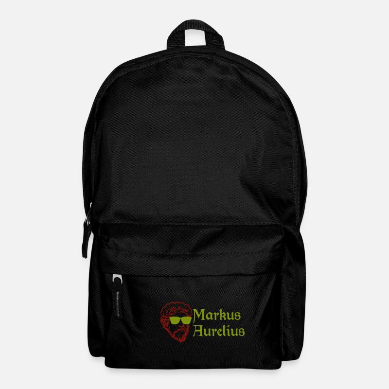 Stoiker Marcus Aurelius Stoizismus Lustig Geschenk - Rucksack - Schwarz