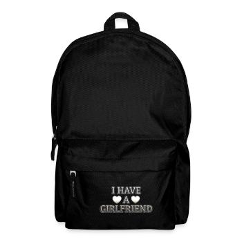 Ich habe eine Freundin - Rucksack - Schwarz - Vorne