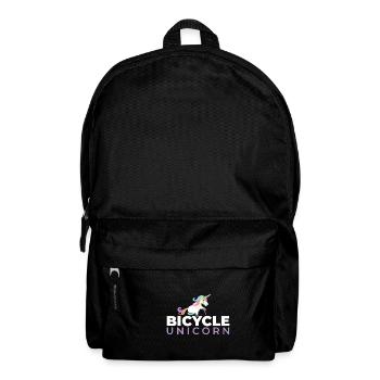 Fahrrad Einhorn Radfahren Kinder Lustiges Geschenk - Rucksack - Schwarz - Vorne