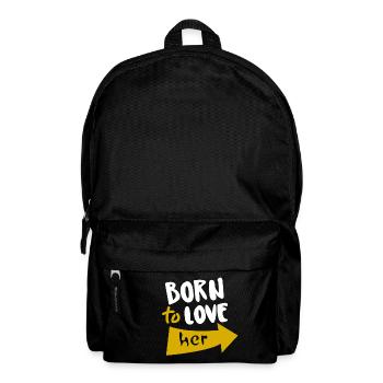 Né pour l’aimer - Sac à dos - noir - Devant