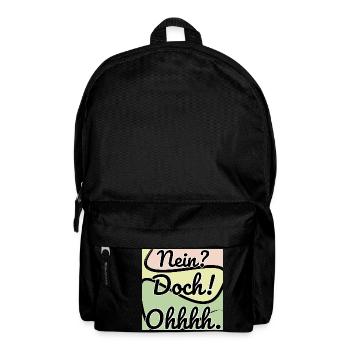 Doch! Ohhh. Lustig - Rucksack - Schwarz - Vorne