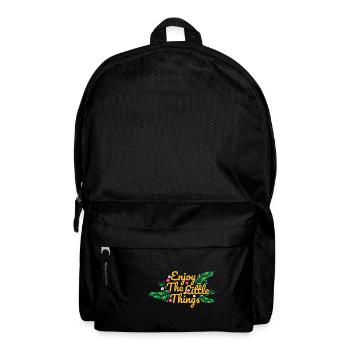 Énonciations de motivation Profitez de la petite idée cadeau - Sac à dos - noir - Devant