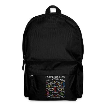 "Erzieherin Und So Viel Mehr" Which Means " - Backpack - black - Front