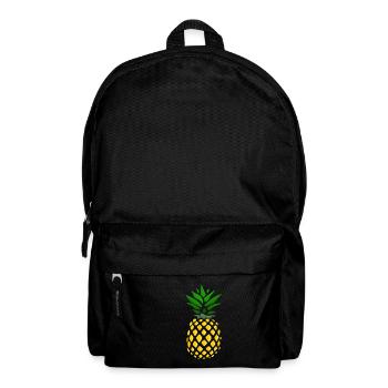 Ananas doré - Sac à dos - noir - Devant