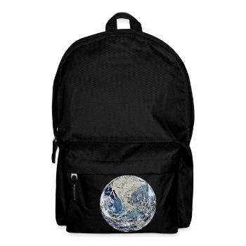 planet erde - Rucksack - Schwarz - Vorne