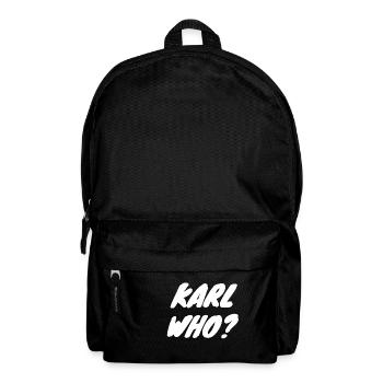Karl who? - Backpack - black - Front