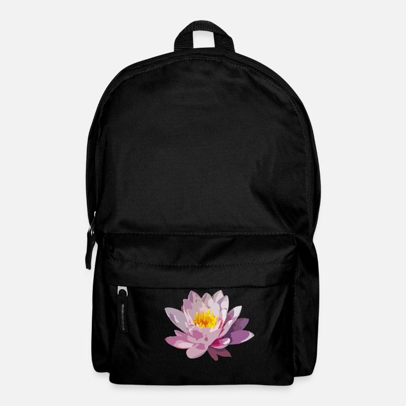 Lotus-Blüte - Rucksack - Schwarz