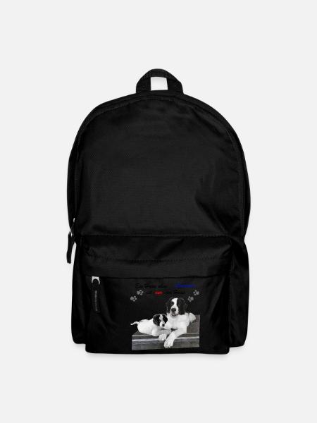Idée cadeau chien Landseer - Sac à dos - noir
