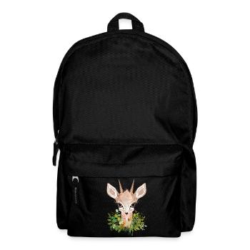 Zwergantilope Dikdik mit großen Augen - Rucksack - Schwarz - Vorne