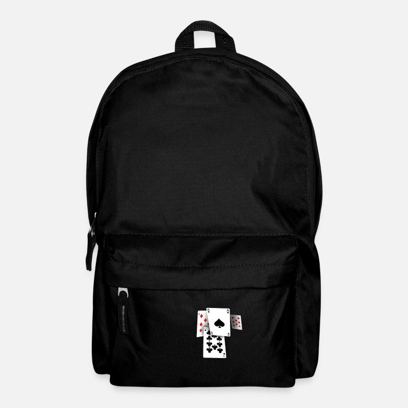 Playing cards and deck of cards - Backpack - black