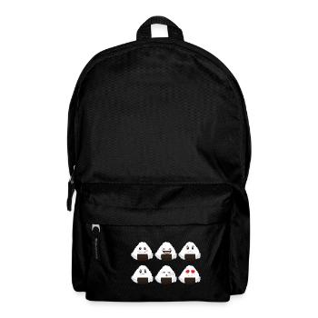 Onigiri Süße Emotion Kawaii Lustiges Geschenk - Rucksack - Schwarz - Vorne