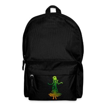 Tatouage tribal polynésien danseur de hula d'Hawaï - Sac à dos - noir - Devant