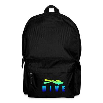 Diving DIVE Scuba Diving Diver Geschenkidee - Rucksack - Schwarz - Vorne