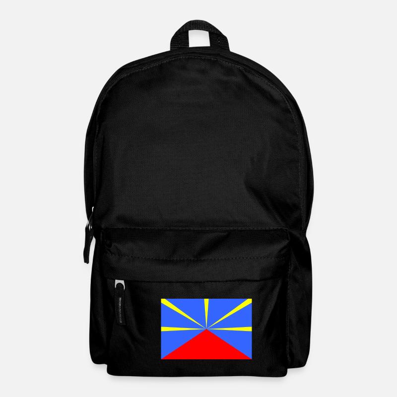 Drapeau de l'île de la Réunion "Lo mahavéli" 974 - Sac à dos - noir