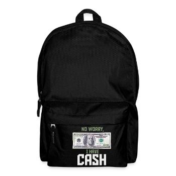 No worry, I have Cash Money Franklin 100 Dollar - Rucksack - Schwarz - Vorne
